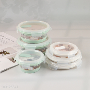 New Arrival Collapsible Slicone Lunch Box <em>Meal</em> Pre Container with Airtight Lid