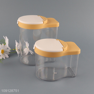 Hot items clear household sealed plastic storage jar with lid
