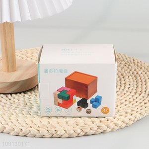 High Quality 3D Cube Puzzle Wooden Soma Cube Block Educational Toy