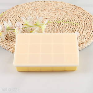 High Quality Food Grade Silicone Ice Cube Tray with Removeable Lid