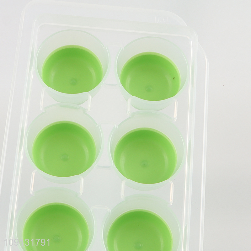 Wholesale Reusable Flexible BPA Free Silicone Ice Cube Tray with Lid