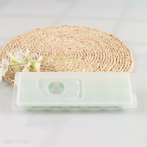 Wholesale Reusable Flexible BPA Free Silicone Ice Cube Tray with Lid