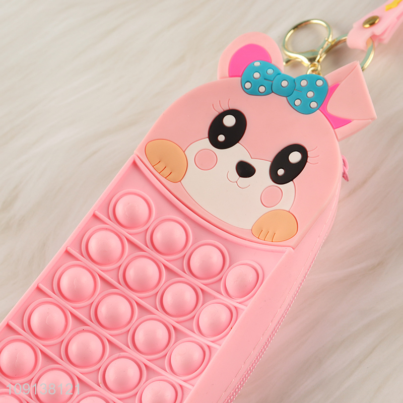 New Product Silicone Pencil Case Pop It Sensory Toy Pencil Case