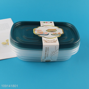 New Arrival 3PCS BPA Free Plastic Food Storage Containers with Lids for <em>Meal</em> Prep