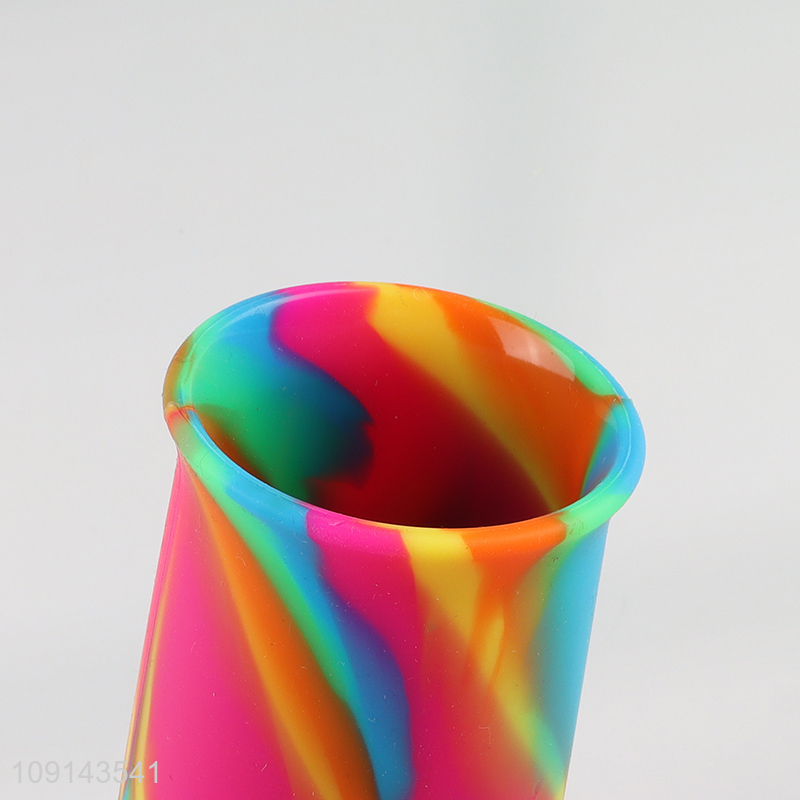 Hot sale colorful unbreakable silicone cup water cup 480ml drinking cup