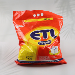 Yiwu market 3kg deep cleaning laundry detergent powder