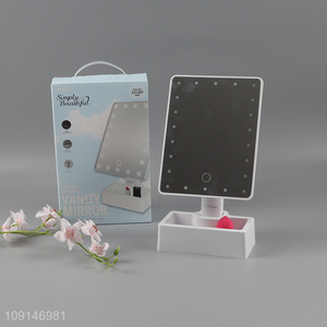 Good quality cordless led light up vanity mirror table mirror cosmetic mirror