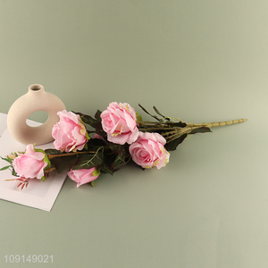 Factory Supply Artificial Flower Bouquet Fake Flower for Indoor Outdoor Decor