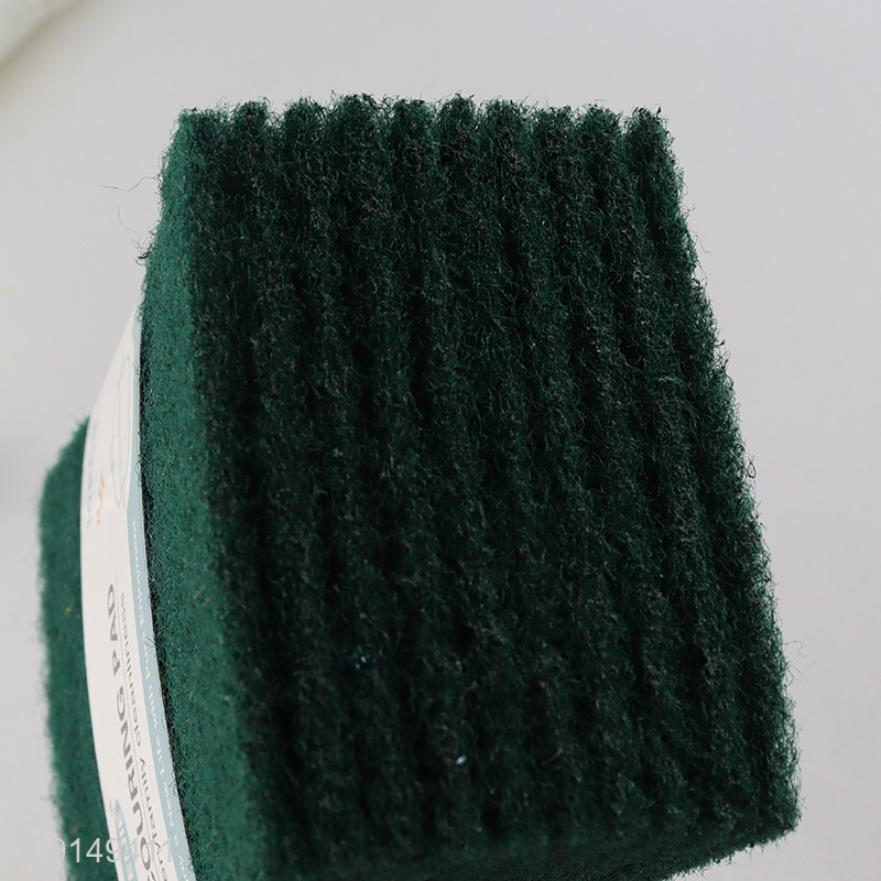 Good Quality 10 Pieces Heavy Duty Scouring Pads Durable Dishes Pots Scrubbers