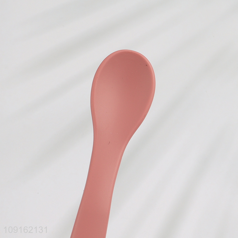 New Product Food Grade Silicone Baby Spoon First Stage Traing Spoon