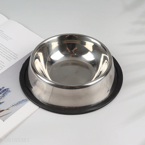 New Arrival Non-Slip Stainless Steel Pet Dog Bowl Cat Bowl