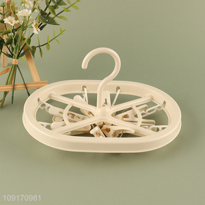 Low price household socks hanging dry rack <em>underwear</em> hanger with clip