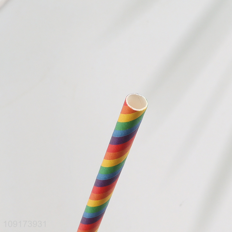 China Imports 24 Pieces Disposable Paper Straws Drinking Straws for Cocktail