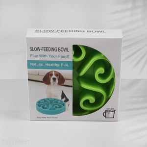 New Product Dog Slow Feeder Food Bowl Pet Anti-Choking Dog Supplies