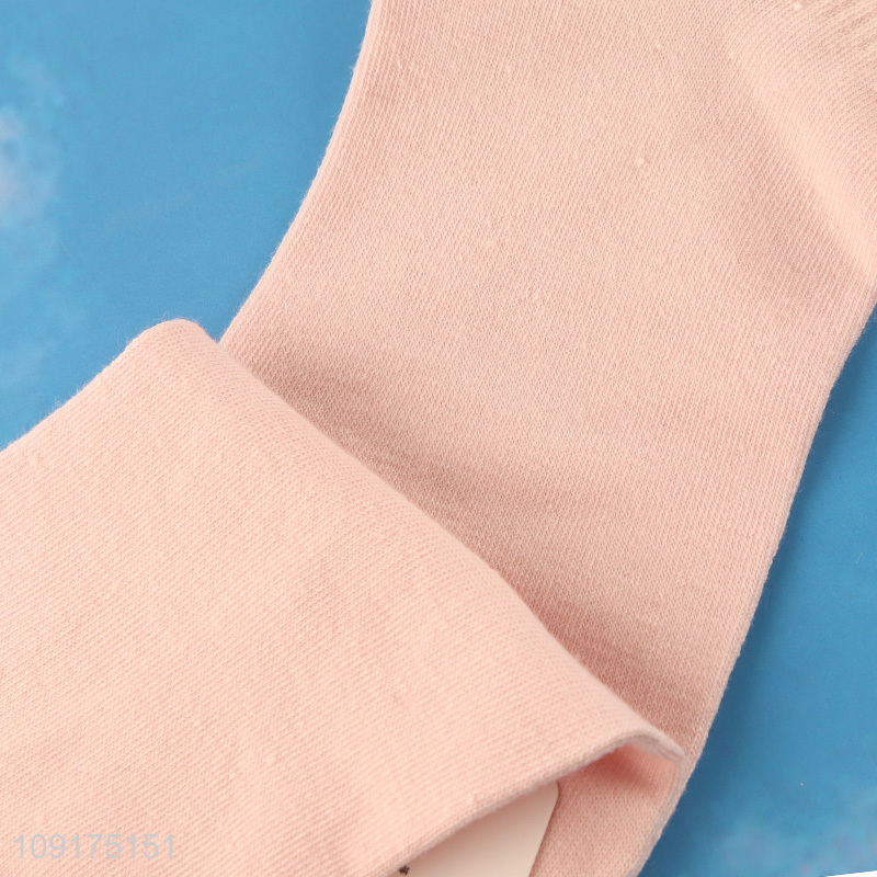 Good selling pink breathable cotton ankle socks low cut socks