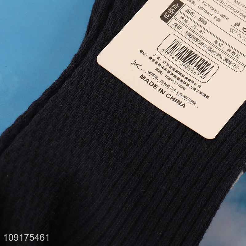 Popular products breathable men cotton socks crew socks for sale