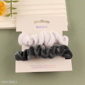 China products 2pcs elastic girls hair band hair accessories hair decoration