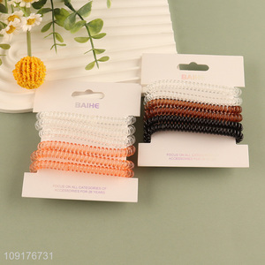 Most popular 6pcs elastic women hair band hair accessories for sale