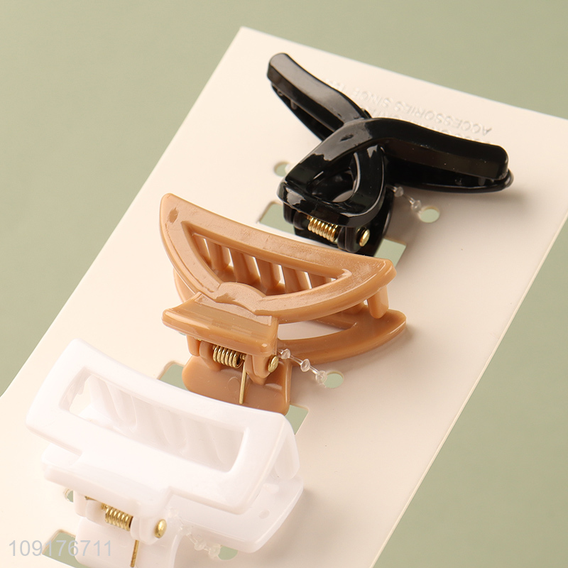 Popular products 3pcs hair claw clips hair decoration hair accessories