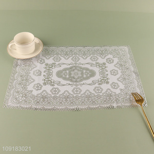 China products rectangle hollow place mat <em>dinner</em> mat for sale