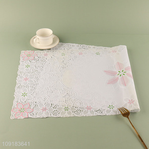 Top selling rectangle hollow place mat <em>dinner</em> mat wholesale