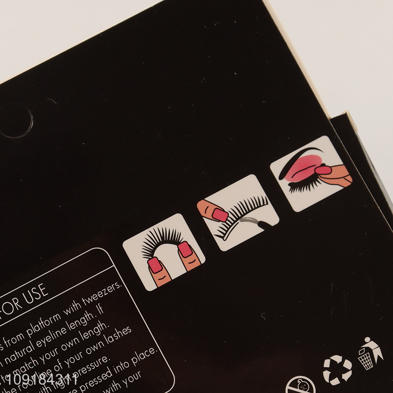Top sale women makeup 3d false eyelash fake eyelash