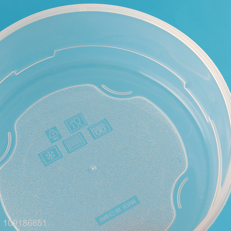New Arrival 3PCS 2L/1.4L/800ML Round Plastic Food Storage Container Bento Lunch Box Set