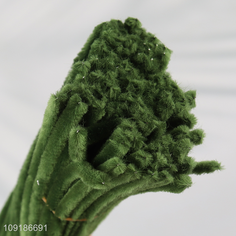 Factory Price 100PCS Pipe Cleaners Chenille Stems Fuzzy Sticks DIY Craft Supplies