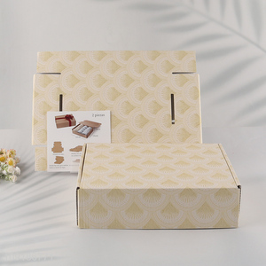 New Arrival 2PCS Corrugated Cardboard Mailer Box Shipping Box Gift Wrap Box Set