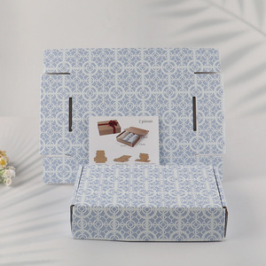 Factory Supply 2PCS Custom Logo Corrugated Shipping Box Corrugated Packing Box Set