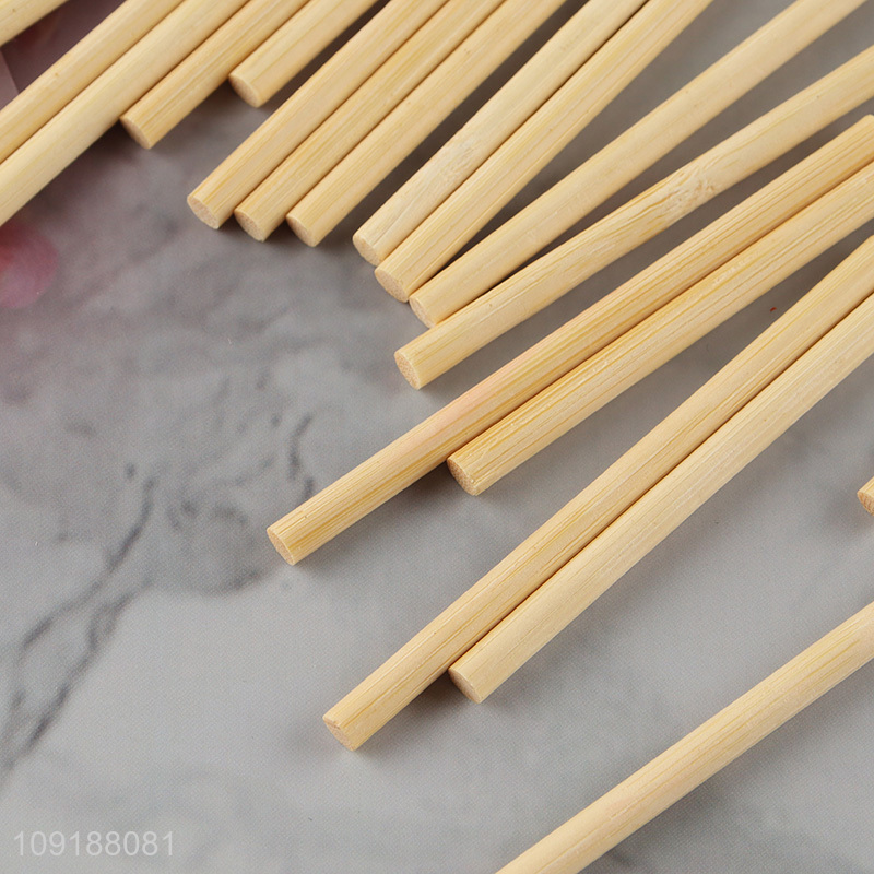 Low Price Disposable Nylon Lip Brush with Natural Bamboo Handle