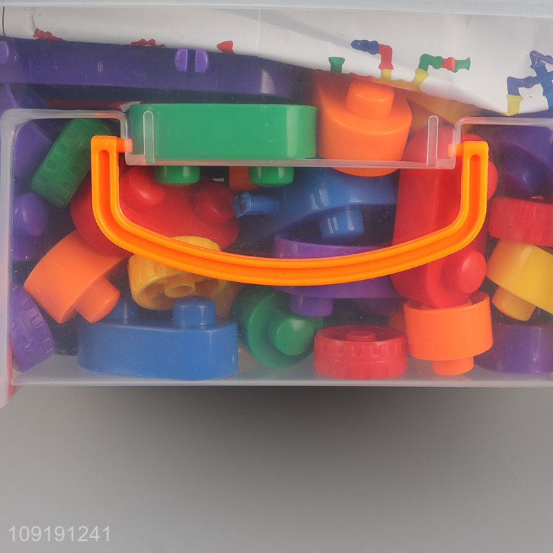 New arrival children plastic building block toys diy toys for sale