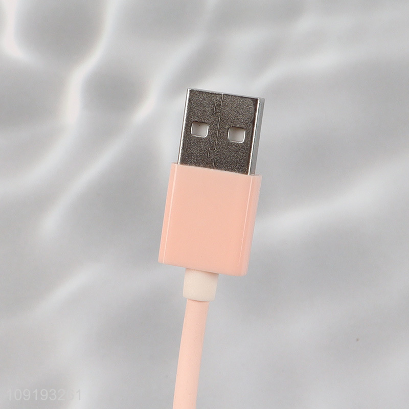 Hot sale pink durable 1m USB to TYPE-C charging cable data line