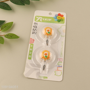 New Arrival 2PCS Cute Utility Hooks Adhesive <em>Towel</em> Hooks for Hanging
