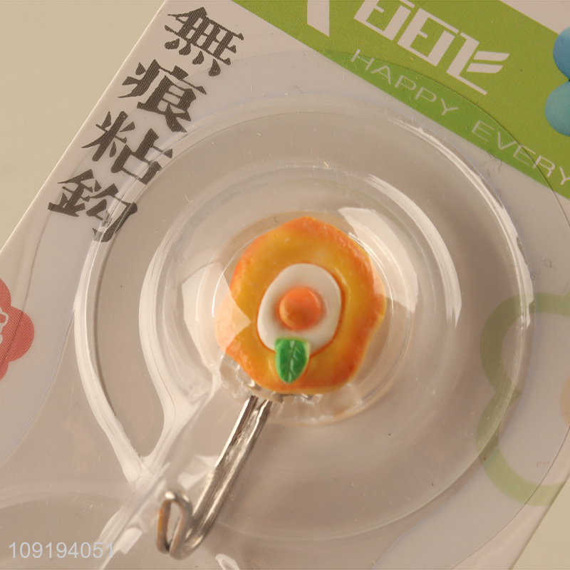 New Arrival 2PCS Cute Utility Hooks Adhesive Towel Hooks for Hanging