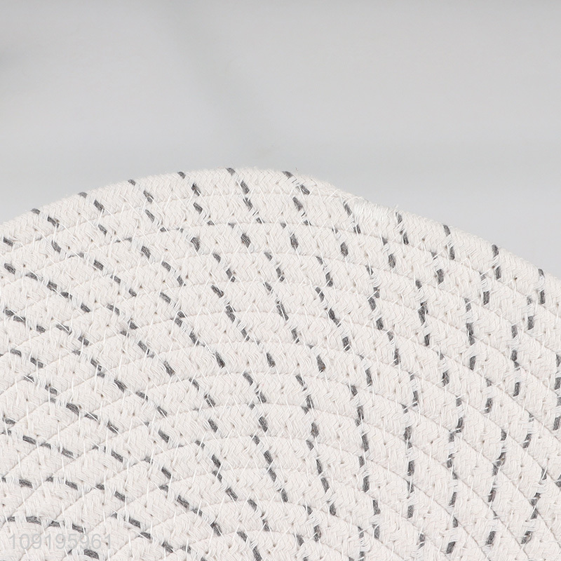 China factory round heat-resistant cotton thread heat pad place mat