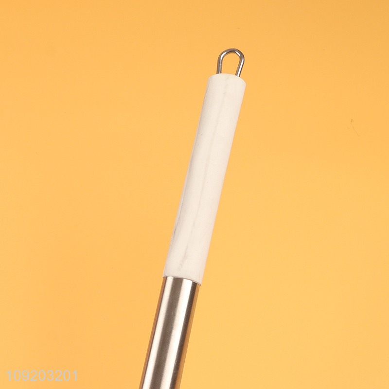 Hot selling stainless steel handle silicone kitchen utensil slotted ladle