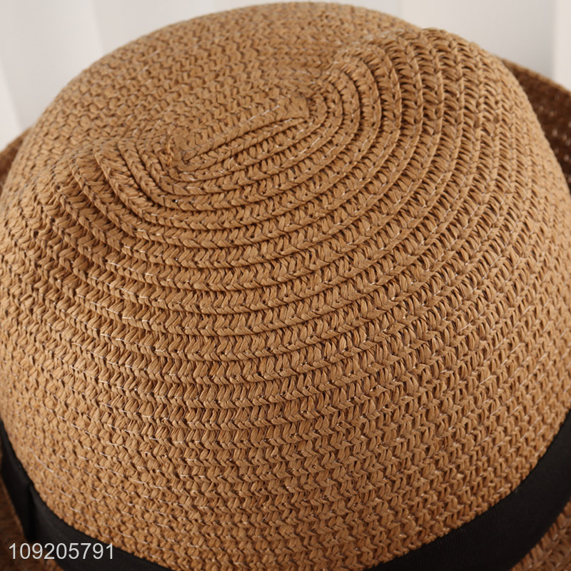 China Imports Kids Straw Hat Cat Beach Hat Outdoor Sun Hat