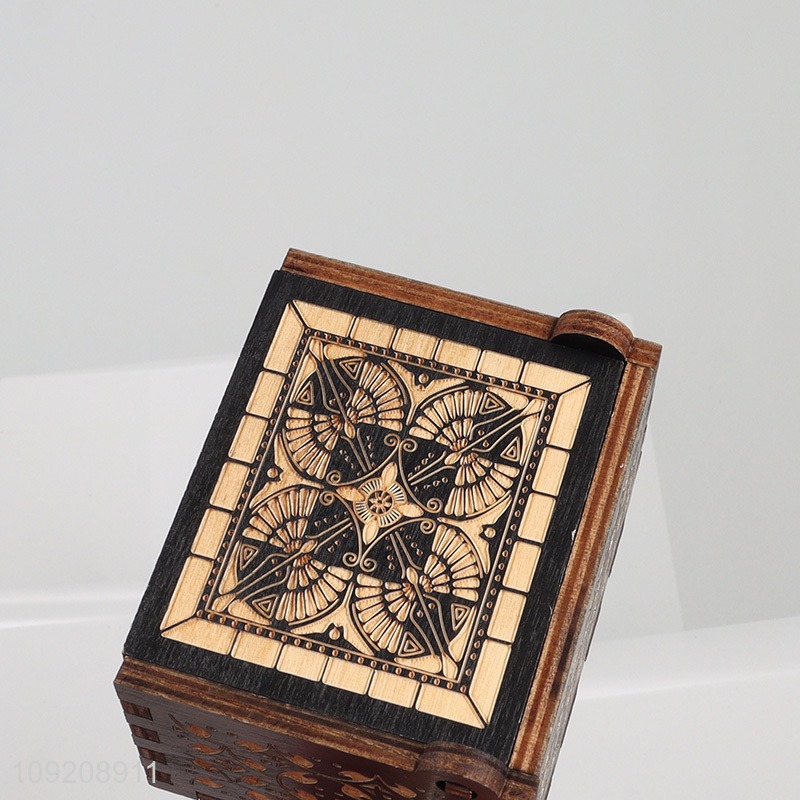 New arrival home decor wooden crafts wooden music box for gifts