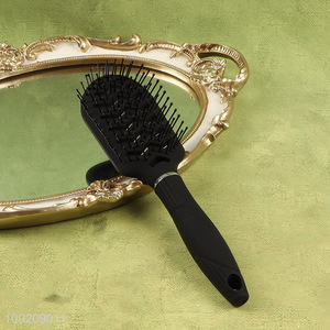 Good selling black wide teeth massage hair comb hair brush