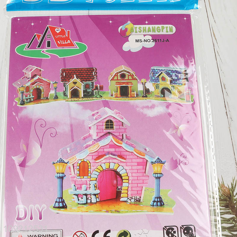 New style castle series children 3d puzzle toys jigsaw toys