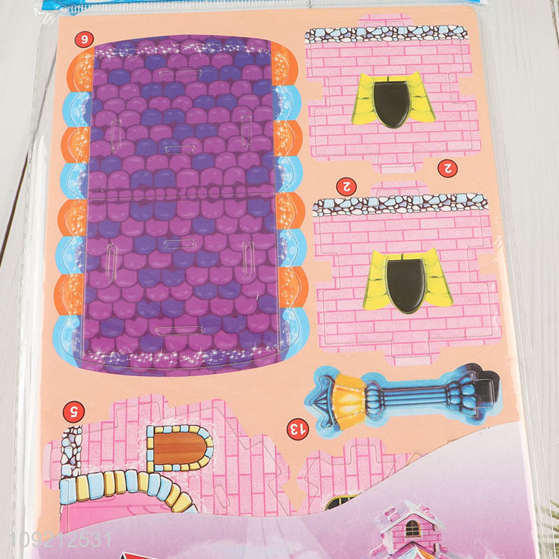 New style castle series children 3d puzzle toys jigsaw toys
