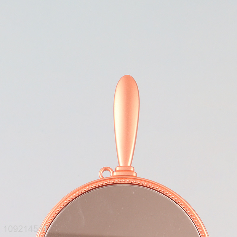 Low price round portable handheld makeup mirror cosmetic mirror