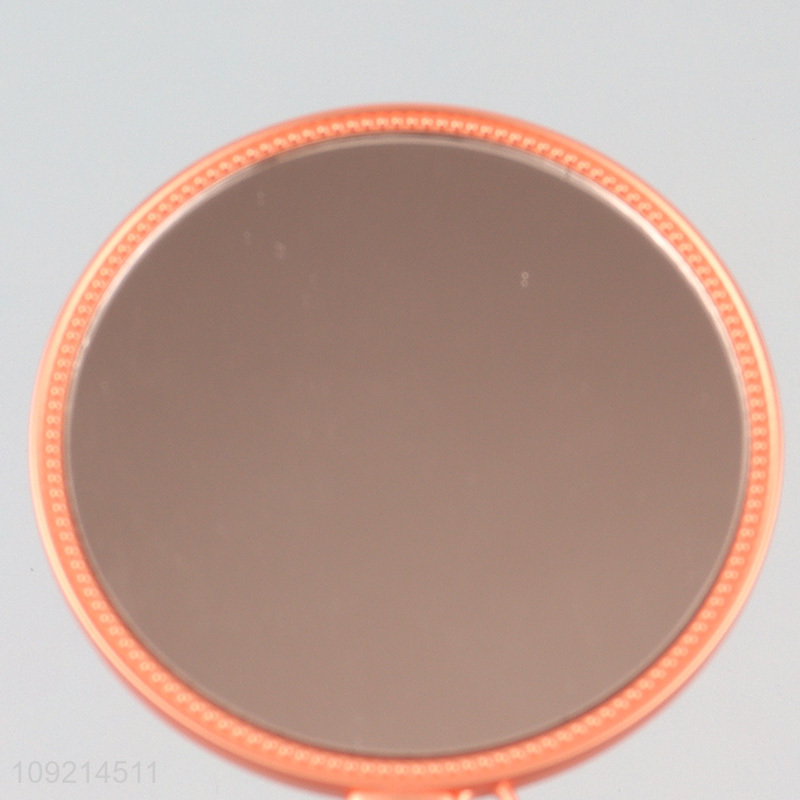 Low price round portable handheld makeup mirror cosmetic mirror