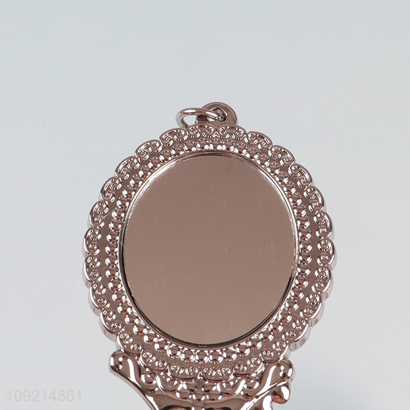 Hot items portable double-sided makeup mirror keychain for sale