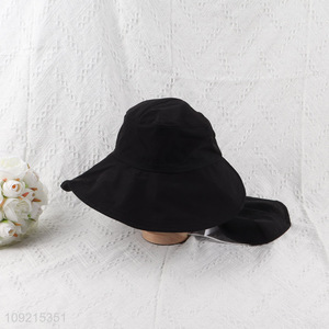 Wholesale Wide Brim Bucket Hat with Neck Flap for Men Women