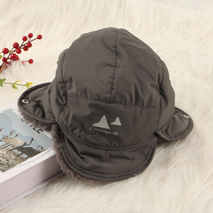 Hot Selling Men Winter Trapper Hat Fleece Lined Aviator Hat