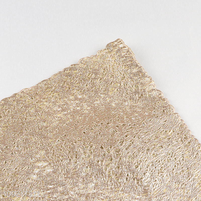 Good Quality Metallic Place Mats Heat Resistant Non-Slip Decorative Table Mats