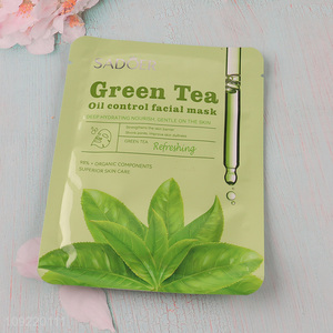 Popular products professional green tea oil control facial mask for sale