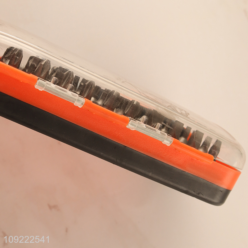 Factory wholesale ratchet hand screwdriver with carbon steel bits set
